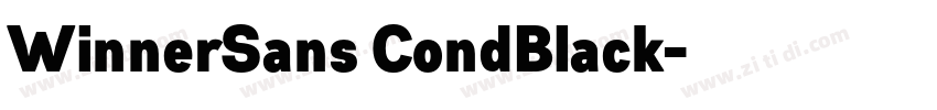 WinnerSans CondBlack字体转换